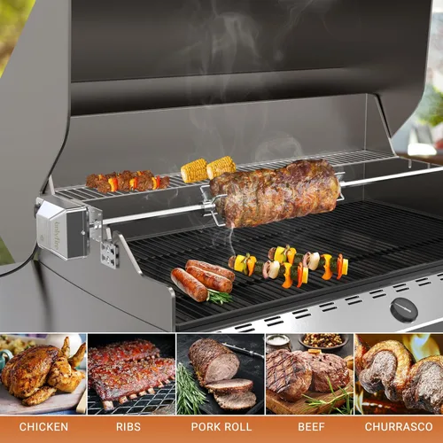 Miniatura 5 de Onlyfire 6004 Tenedores de carne asador para parrilla (1 par) - Se adapta a varillas de asador cuadradas de 5/16 pulgadas