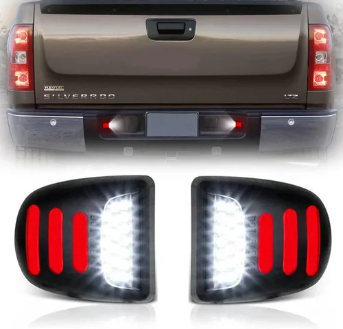 Miniatura 7 de para 2007-2014 Chevy Suburban Tahoe GMC Yukon Cadillac Escalade ESV, luces LED blancas para placa de matrícula, luces de etiqueta de parachoques