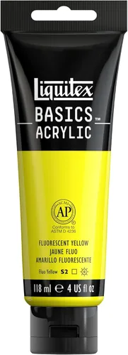 Miniatura 143 de Liquitex BASICS Pintura Acrílica, Botella de 400ml (13.5 oz), Blanco Titanio Titanio Blanco