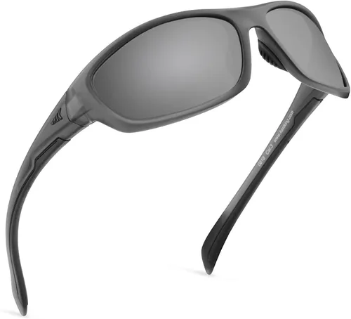 KastKing Hiwassee - Gafas de sol deportivas polarizadas para hombres y mujeres, gafas de sol envolventes para pesca, ciclismo y correr, protección