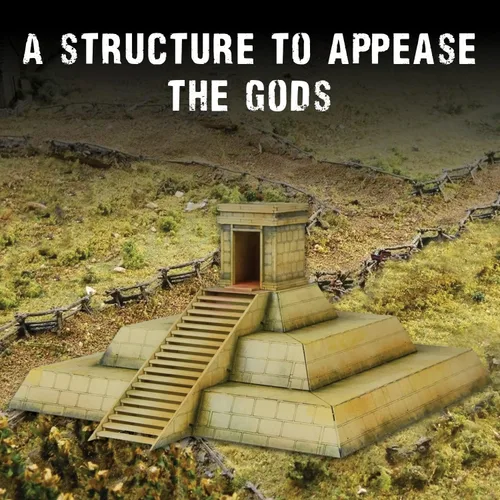 Miniatura 5 de Wargames Delivered Mythic Americas - Templo precolombino. Figuras de acción de fantasía de 1.102 in en miniatura para juegos de guerra, miniaturas