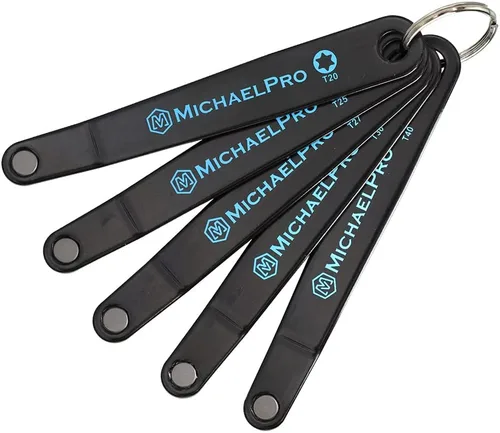MichaelPro Juego de destornilladores de perfil ultra bajo de 5 piezas, destornilladores angulares de perfil delgado, controlador de estrella | T20,