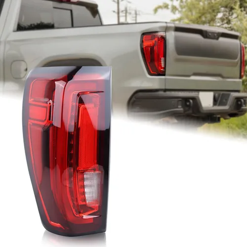 Conjunto de Lámpara Trasera Tipo LED Compatible con GMC Sierra 1500/2500 HD/3500 HD 2019-2023 (solo con modelos de Luz Trasera LED de Fábrica) Lado