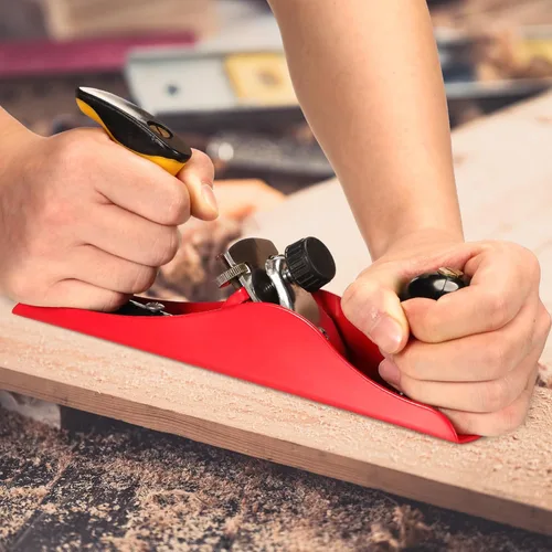 Miniatura 2 de Cepilladora de mano con hoja de 2 pulgadas, plano de madera alisado ajustable, plano de banco universal para instalación de puertas de bricolaje