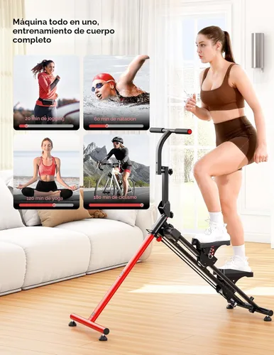 Miniatura 2 de YOLEO Adjustable Resistance Stair Steppers for Exercise at Home, Folding Cardio Stairmaster with 3 Workout Modes & Oversized Pedal,90% Pre-Assembled