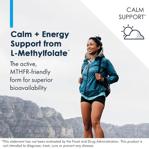 Miniatura 4 de Metabolic Maintenance L-metilfolato 10 mg - Apoya una mentalidad saludable - Folato activo para apoyo de metilación y reacciones bioquímicas