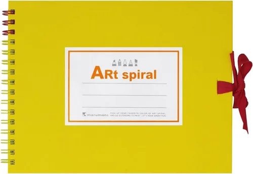 Miniatura 10 de Maruman S310-05 F0 Art - Cuaderno de bocetos en espiral, papel de dibujo grueso, negro, 24 hojas