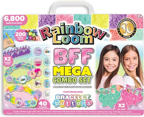 Miniatura 2 de Rainbow Loom BFF Mega Button Set con nuevo BFF Loom