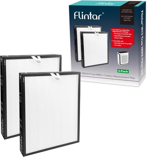 Filtro de repuesto Vital 100S, compatible con purificador de aire LEVOIT Vital 100S, filtración de grado H13 + filtro de carbón activado, número de