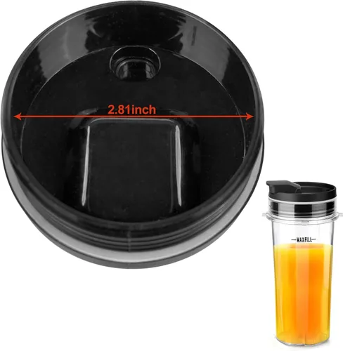Miniatura 2 de 2 piezas de repuesto para licuadora Ninja de diámetro interior de 2.81 pulgadas para licuadora Ninja BL660 BL740 BL770 BL780 BL810 BL820 BL830 Taza