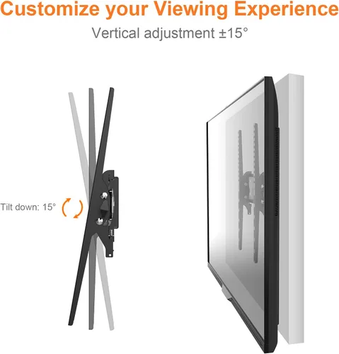 Miniatura 3 de GRIFEMA GB1004-2 Soporte de pared para TV, soporte de TV inclinable para televisores o monitores planos y curvos de 26 a 55 pulgadas, capacidad