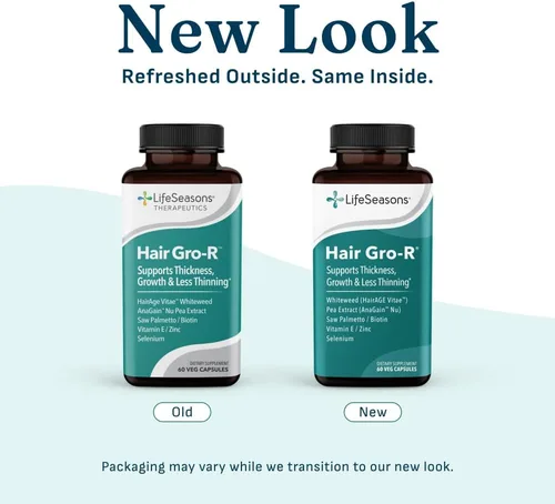 Miniatura 8 de LifeSeasons Hair Gro-R - Ingredientes clínicamente estudiados - Apoya el crecimiento del grosor y menos adelgazamiento - Reduce la pérdida