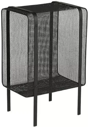 Etlegor Mesa auxiliar de metal, revistero de hierro minimalista, estante de almacenamiento de hierro para dormitorio, mesita de noche, mini estante