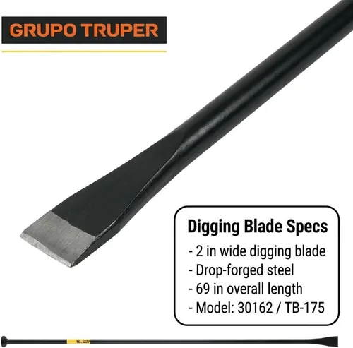 Miniatura 4 de Truper 30162 Bars - Excavadora de agujeros para postes de 69 pulgadas / barra de apriete, 16 libras