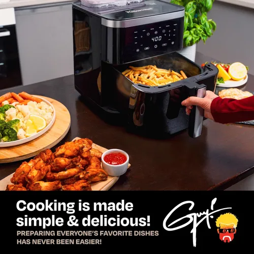 Miniatura 6 de Guy Fieri's Flavortown Freidora de aire de vapor de 6.5 cuartos de galón con tecnología Moisture Lock, combinación programable de vapor y freidora