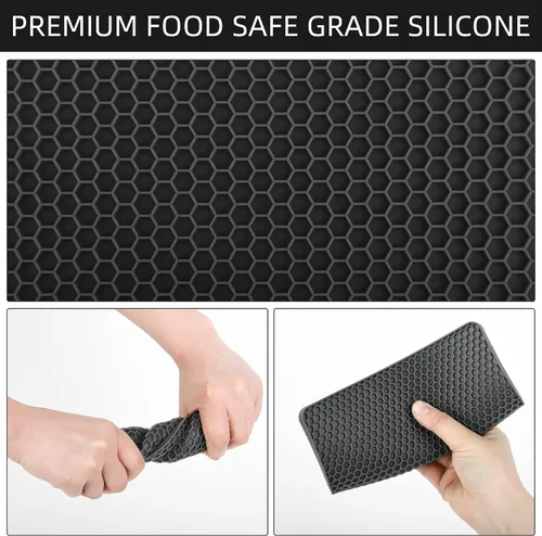 Miniatura 4 de Salvamanteles de silicona para ollas, salvamanteles para ollas y sartenes calientes, salvamanteles multiusos resistentes al calor para platos