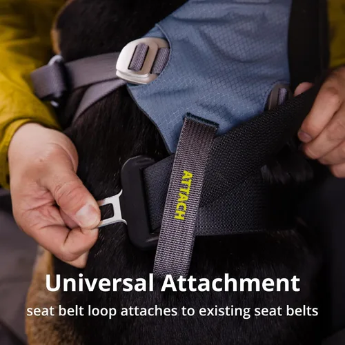 Miniatura 6 de Ruffwear, Load Up - Arnés de automóvil para perro, acolchado ajustable, sujeción de viaje con accesorio universal para cinturón de seguridad