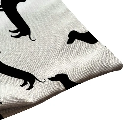 Miniatura 5 de Solekla Fundas de Cojines Decorativos de Granja para Exteriores para Sofá Cama Patrón de Perro Dachshund Weiner Funda de Almohada de Decoración