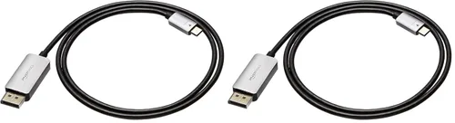 Miniatura 9 de Amazon Basics, Cable de aluminio USB-C a DisplayPort – 3 pies