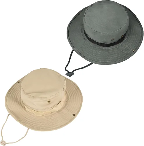 Miniatura 8 de Sombreros de sol para hombres y mujeres, sombrero de cubo UPF 50+, sombrero Boonie plegable, protección UV, senderismo, playa, pesca, safari