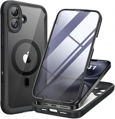Miniatura 223 de Miracase Funda para iPhone 13 de 6.1 pulgadas, [sin burbujas] funda de teléfono de cuerpo completo con pantalla de vidrio completa integrada, sin