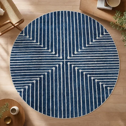 Miniatura 37 de GLN Rugs Contemporary Collection - Alfombra de felpilla lavable a máquina, contemporánea, antideslizante, de pelo corto, alfombra de felpilla