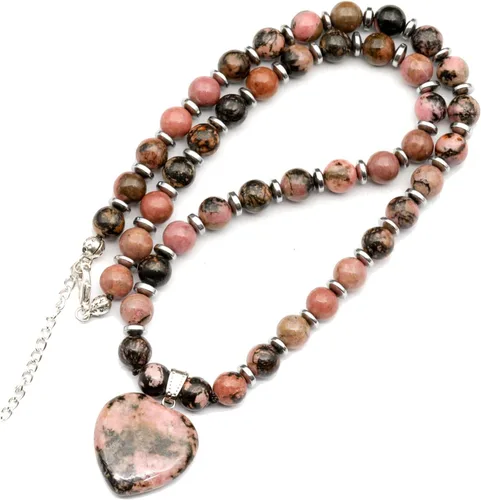 Miniatura 87 de Colgante de corazón de aventurina natural, Collar de cuentas de aventurina genuina, Collar de piedra verde, Collar de piedras preciosas, Cuentas