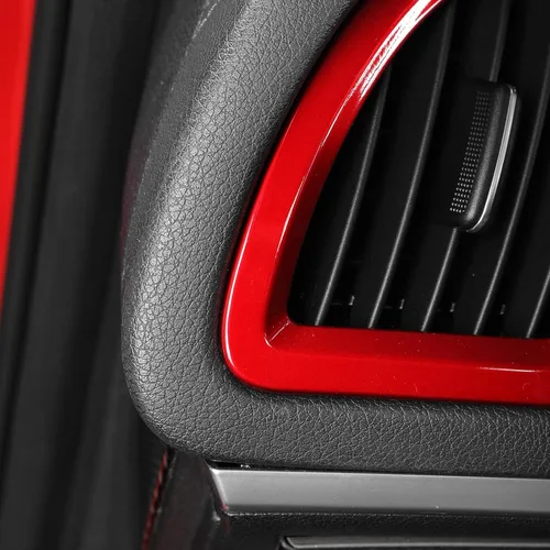 Miniatura 8 de YOUTOOCAR 2 cubiertas laterales de ventilación compatibles con accesorios Kia Stinger 2018-2023 (rojo)