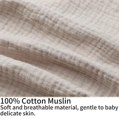 Miniatura 2 de Onacosht Funda de Almohada de Lactancia de Muselina 100% Algodón Suave Funda de Almohada de Alimentación se Adapta a la Almohada de Lactancia Niebla