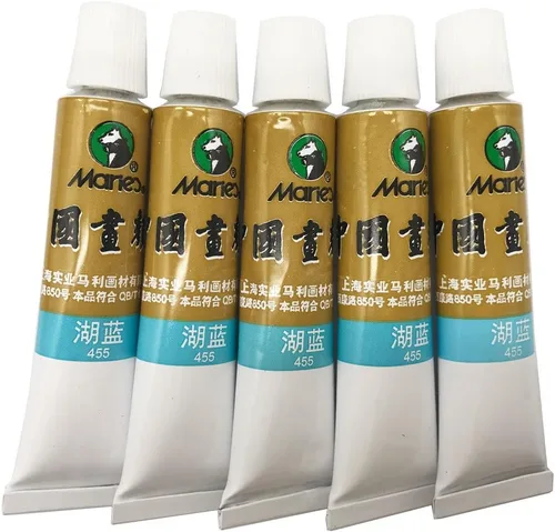 Miniatura 18 de Easyou Dibujo de acuarela de tubos de color de pintura china de gran tamaño de Marie's 0.4 fl oz* 5pcs No. 302 Scarlet