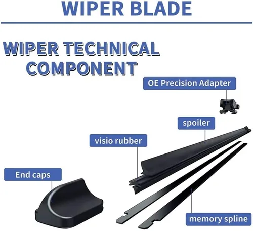 Miniatura 7 de Escobillas del limpiaparabrisas compatible con Mercedes Benz CLA Clase C118 W118 2019-2023, limpiaparabrisas CLA 180 200 250