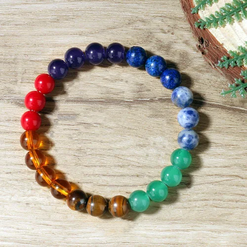 Miniatura 17 de Pulseras de triple protección con piedra de ojo de tigre de obsidiana negra con hematita para hombres y mujeres, pulsera de piedra curativa