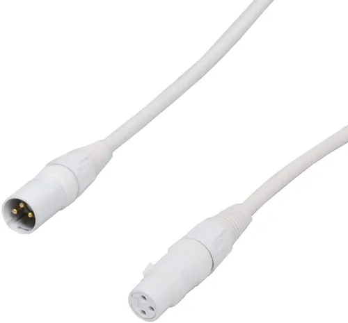 Miniatura 2 de Audio2000'S E80106P2 - Paquete de dos cables XLR hembra a XLR macho macho de color blanco equilibrado de audio/grabación/micrófono