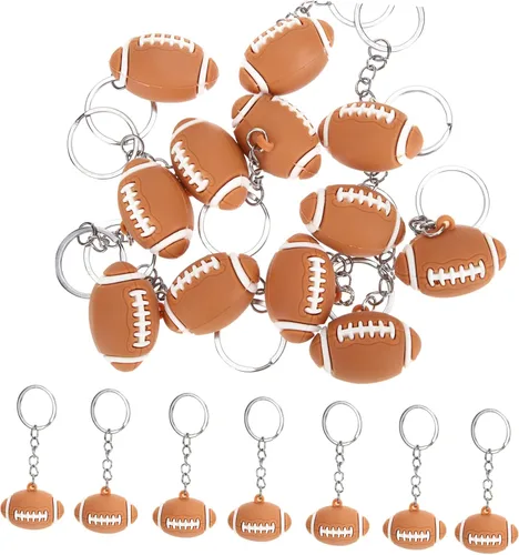 Llavero de fútbol de juguete de coche, mini llavero de decoración de moda, regalos de fiesta de fútbol, colgante, llavero de rugby, llavero de