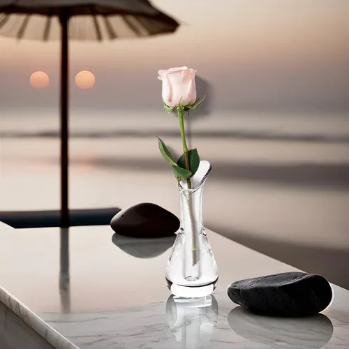Miniatura 5 de Jarrón de plástico transparente de 6 pulgadas de altura para una rosa, resistente a la rotura #2020