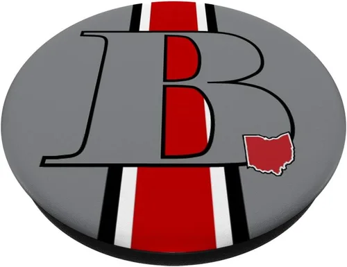 Miniatura 2 de State of Ohio Letra B PopSockets PopGrip: Agarre intercambiable para teléfonos y tabletas