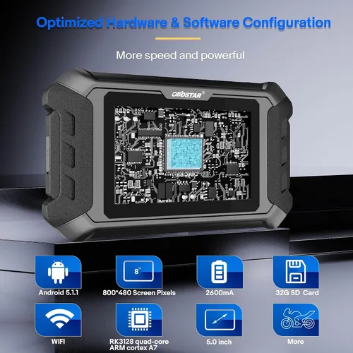 Miniatura 2 de Herramienta de escaneo de diagnóstico para motocicleta, OBDSTAR iScan para DUCATI, todos los sistemas, escáner OBD2, lector de código OBD automotriz