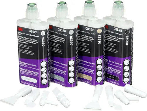 Miniatura 12 de 3M OEM Match Punta de Flujo Ancho 1K, 33993, Paquete de 10 Boquillas, de Un Solo Uso, Estilo de Cordón OEM, para Sellado de Costuras Anchas o Planas