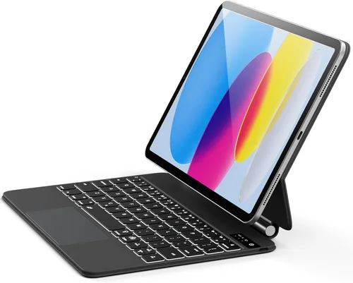 Miniatura 9 de AHYWTAN Funda para iPad 11/10ª generación con teclado, funda de teclado Bluetooth desmontable para iPad A16 2025 de 11 pulgadas/10ª generación 2022