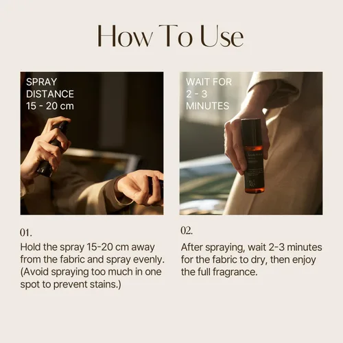 Miniatura 7 de Hetras Textile Perfume Madera de hotel – Lujoso aroma a bosque Spray de liberación de arrugas de fragancia sutil de larga duración Ambientador