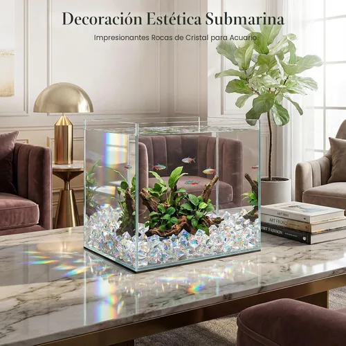 Miniatura 7 de DomeStar Hielo falso iridecente, 150 piezas de relleno de jarrón brillante, diamantes falsos, piedras preciosas transparentes, manualidades