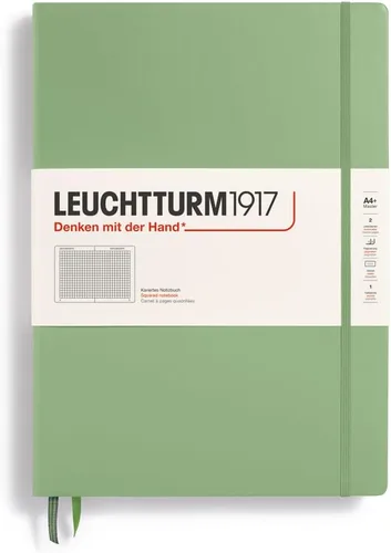 Miniatura 22 de LEUCHTTURM1917 - Cuaderno de tapa dura Master Classic A4+ - 235 páginas numeradas para escritura y diario (negro, a rayas)