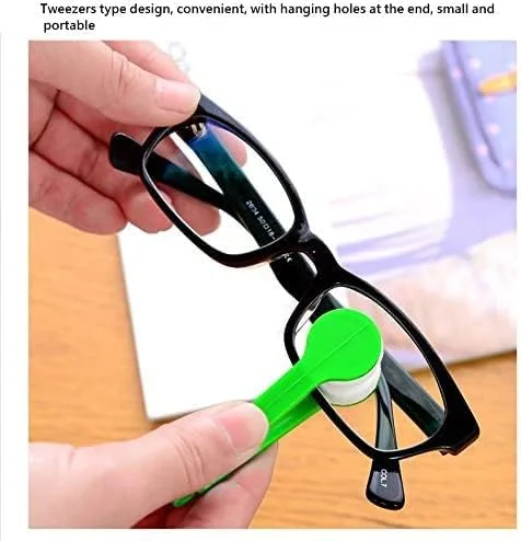 Miniatura 3 de 5 piezas de limpiador de vidrio para gafas de sol, cepillo de microfibra para gafas, limpiador de lentes de vidrio magnético portátil, accesorios