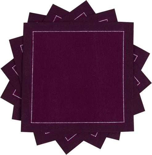 Miniatura 12 de Servilletas de cóctel de algodón blanco, 100% algodón, paquete de 50 unidades, 4.5 x 4.5 pulgadas, calidad de hotel, suaves y absorbentes, ideales