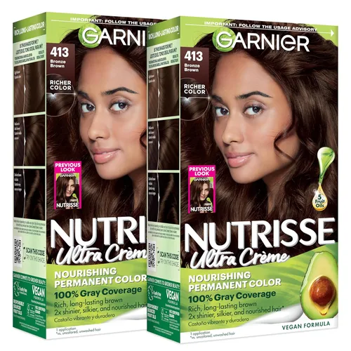 Miniatura 21 de Garnier Nutrisse - Tinte permanente en crema nutritiva para el cabello, 73 rubio dorado oscuro (Honey Dip), 2 unidades (el empaque puede variar)