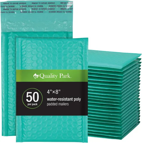 Miniatura 10 de Quality Park Sobres de burbujas, 6 x 9 pulgadas, sobres de polietileno blancos, sobres acolchados, sobres de envío, resistentes al agua