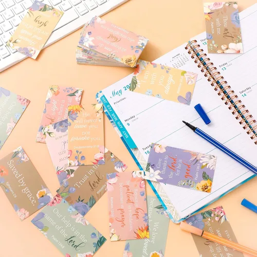 Miniatura 3 de Yaomiao 240 tarjetas de oración con versículos de la Biblia para mujeres, mini tarjetas de las Escrituras con cita inspiradora, regalos cristianos