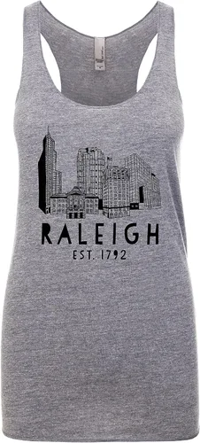 Miniatura 20 de North Carolina Themed Women's Graphic Racerback Tank Top by Moonlight Makers, Gift for Her, Shirts with Sayings, Yoga Tee