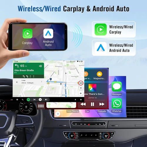 Miniatura 3 de Radio de actualización de 7 pulgadas para Ford E-150 E-250 2009 2010 2011 2012 2013 con Carplay inalámbrico Android Auto, pantalla táctil para E-150