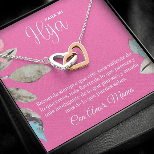 Para Mi Hija Regalo Para Hija Regalo De Aliento De Hija Collar Para Hija Madre Y Hija Regalo Para Hija En Español Regalo De Cumpleaños Para Esposa